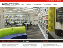 Tablet Screenshot of libraryinteriorsinc.com